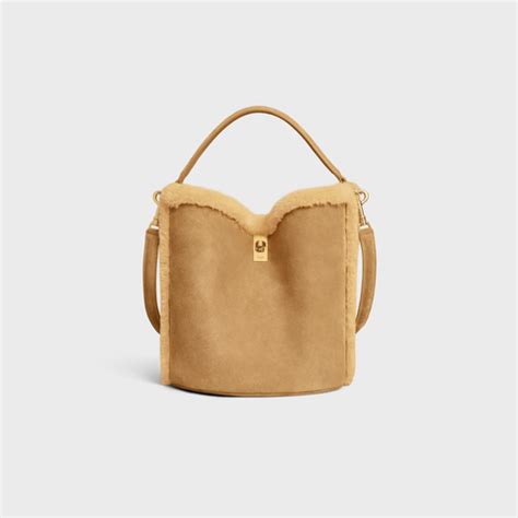 BUCKET 16 SOFT BAG IN SUEDE CALFSKIN AND 